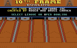 10th Frame screenshot 4 for Commodore 64